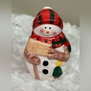 Snowman salt shaker Holiday Decor